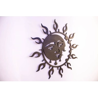 Ήλιος και Σελήνη, 3d εκτυπωμένη διακόσμηση τοίχου, κρεμαστό τοίχου ή πόρτας