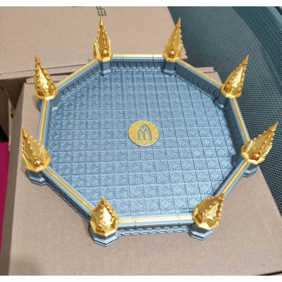 Δίσκος Ζαριών σε Ασημί και Χρυσό 3D Printed, DND, Warhamme.. Δίσκος Ζαριών σε Ασημί και Χρυσό 3D Printed, DND, Warhamme..