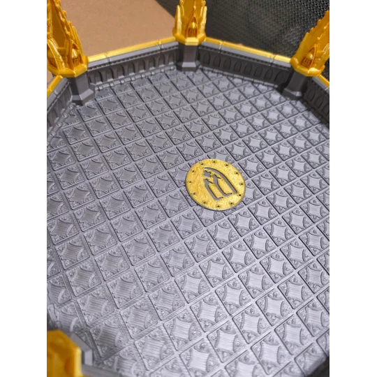 Δίσκος Ζαριών σε Ασημί και Χρυσό 3D Printed, DND, Warhammer, Επιτραπέζια, Wargaming