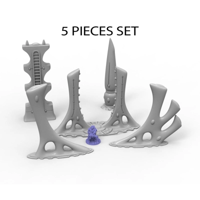 Aeldari Craftworld Scenery Terrain Set για Παιχνίδια Πολέμ.. Aeldari Craftworld Scenery Terrain Set για Παιχνίδια Πολέμ..