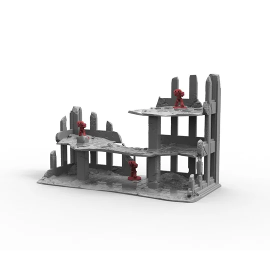 Ερείπια Πόλης Scenery Terrain για Παιχνίδια Πολέμου 28mm/32mm