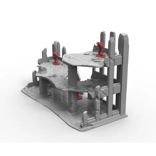 Ερείπια Πόλης Scenery Terrain για Παιχνίδια Πολέμου 28mm/32mm