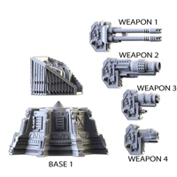 Wargaming Shooting Turrets Scenery Terrain για Παιχνίδια Πολέμου 28mm/32mm