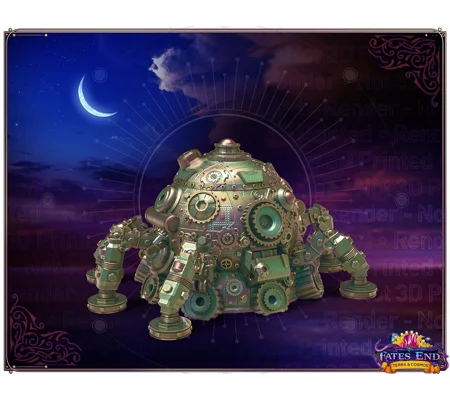 Dice Jail Octo Tank σε Rainbow Gold ,Αξεσουάρ Dungeons and Dragons, Dice Cage για D&D