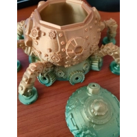 Dice Jail Octo Tank σε Rainbow Gold ,Αξεσουάρ Dungeons and Dragons, Dice Cage για D&D