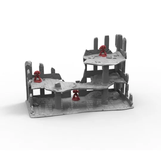 Ερείπια Πόλης Scenery Terrain για Παιχνίδια Πολέμου 28mm/32mm