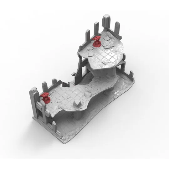 Ερείπια Πόλης Scenery Terrain για Παιχνίδια Πολέμου 28mm/32mm
