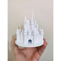 Διακοσμητικό Τούρτας Κάστρο της Σταχτοπούτας - 3D Εκτυπωμένο - Μινιατούρα - έμπνευση από την Disn