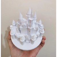 Διακοσμητικό Τούρτας Κάστρο της Σταχτοπούτας - 3D Εκτυπωμένο - Μινιατούρα - έμπνευση από την Disn