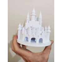 Διακοσμητικό Τούρτας Κάστρο της Σταχτοπούτας - 3D Εκτυπωμένο - Μινιατούρα - έμπνευση από την Disn