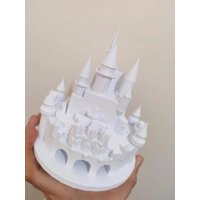 Διακοσμητικό Τούρτας Κάστρο της Σταχτοπούτας - 3D Εκτυπωμένο - Μινιατούρα - έμπνευση από την Disn