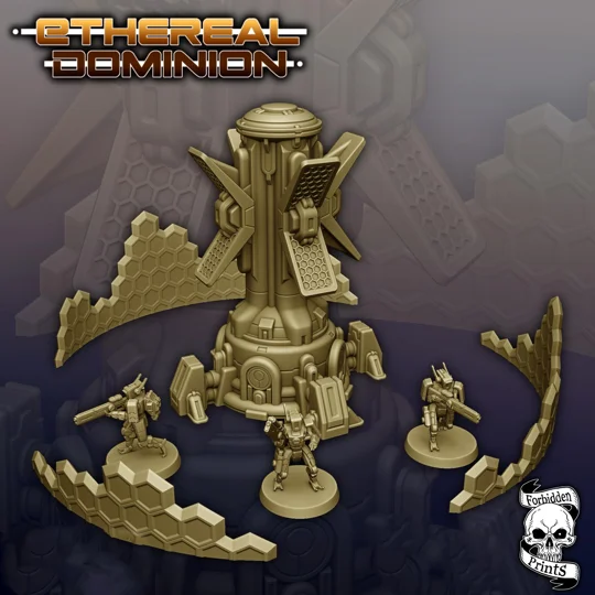 Ethereal Dominion - Πύργος Ασπίδας για Παιχνίδια Πολέμου 28mm/32mm