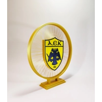 Τρισδιάστατο Διακοσμητικό Έμβλημα ΑΕΚ  - 3D Εφέ Αιώρησης -Δώρο Φιλάθλου