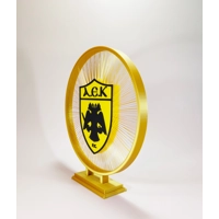 Τρισδιάστατο Διακοσμητικό Έμβλημα ΑΕΚ  - 3D Εφέ Αιώρησης -Δώρο Φιλάθλου