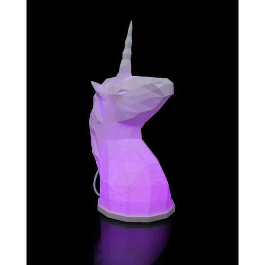 Μαγική Λάμπα Μονόκερος | 3D Εκτυπωμένο LED Νυχτερινό Φως | Διακόσμηση Παιδικού Δωματίου