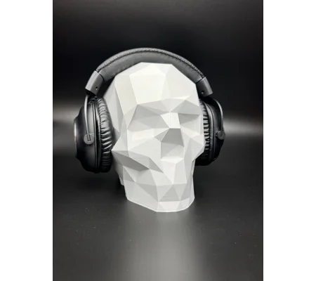 Βάση Ακουστικών Gaming Geometric Skull, Δώρο για Gamer 3D Εκτυπωμένο