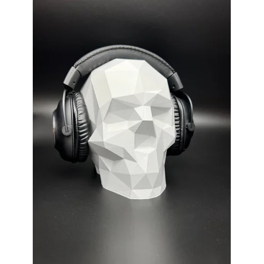 Βάση Ακουστικών Gaming Geometric Skull, Δώρο για Gamer 3D Εκτυπωμένο