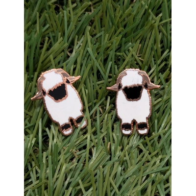 Valais blacknose Enamel Earrings