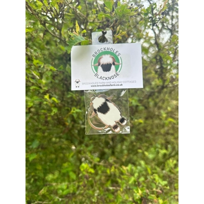 Valais Blacknose Enamel Metal Keyring- 2 sided Valais Blacknose Enamel Metal Keyring- 2 sided