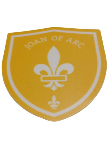 Joan of Arc Shield Sticker