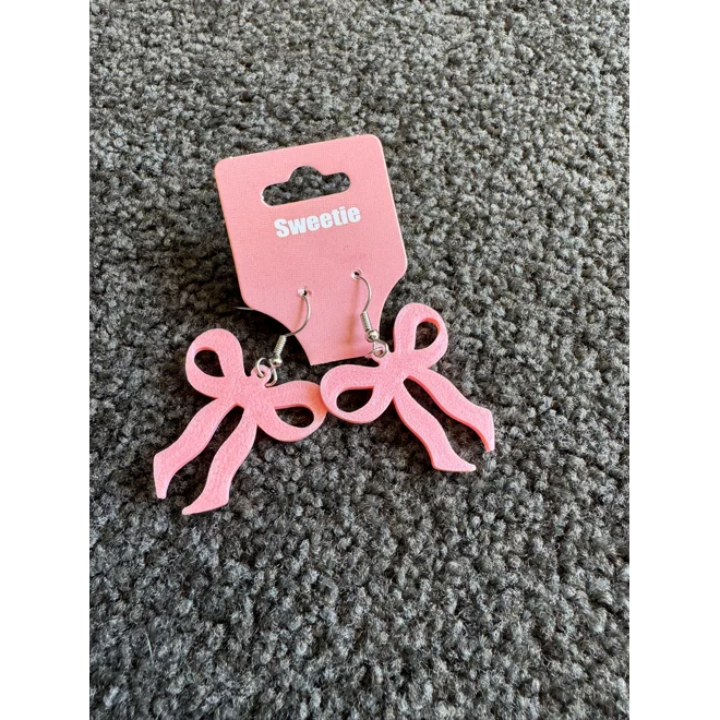 Additional Image for Pink Bow Stud