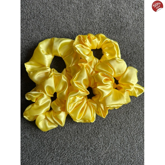 product Image for Yellow Satin Scrunhie