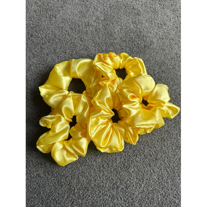 Additional Image for Yellow Satin Scrunhie