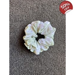 Green Gingham Scrunchie