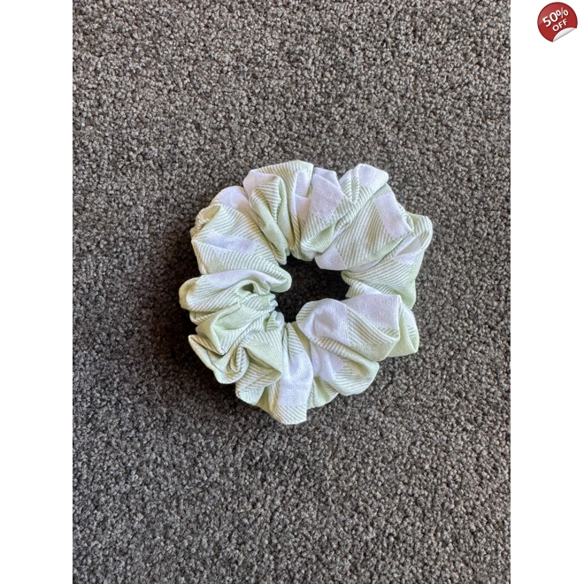 product Image for Green Gingham Scrunchie