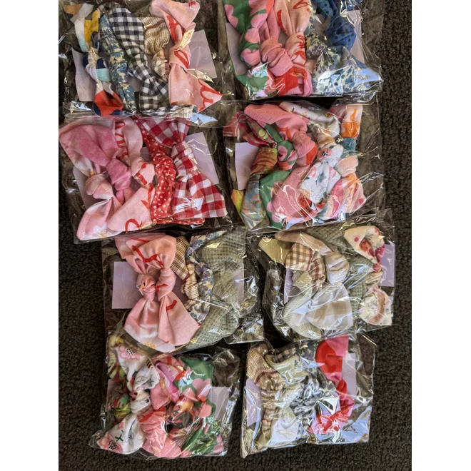 Additional Image for Hair ties with bow x5