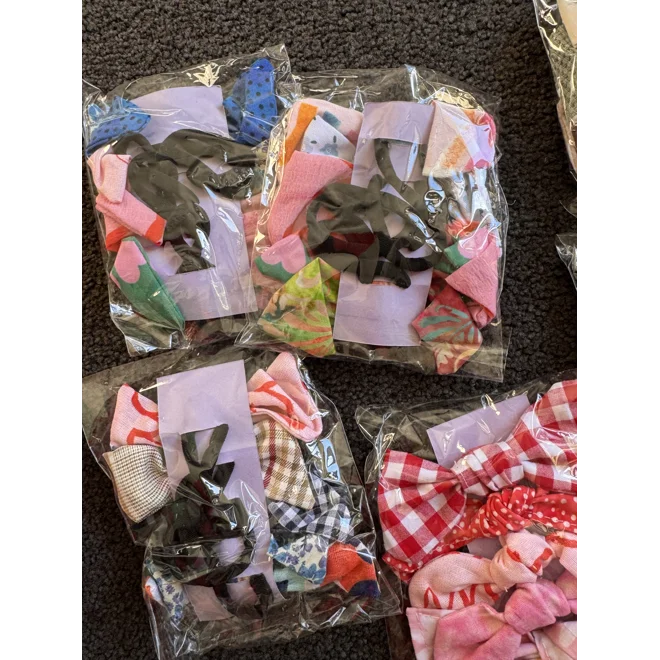 Additional Image for Hair ties with bow x5