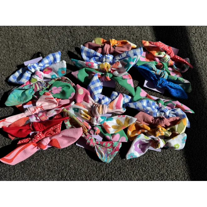 Additional Image for Hair ties with bow x5