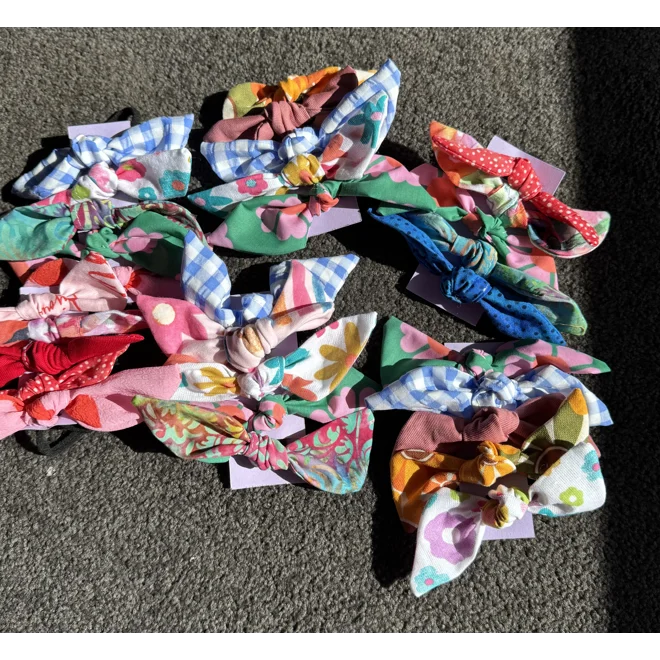 Additional Image for Hair ties with bow x5