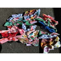 Hair ties with bow x5