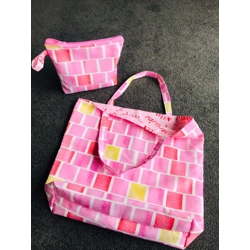 Combo Tote bag and zipper Pouch