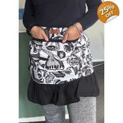 Black & White Half Apron