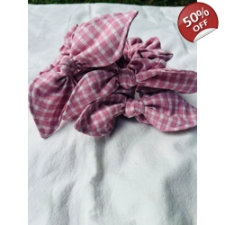 Pink Bow Scrunhie