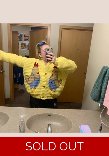 Farmer Chicken Cardigan..