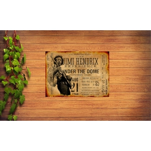 Jimmy Hendrix Metal Sign