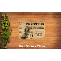 Led Zeppelin Metal Sign