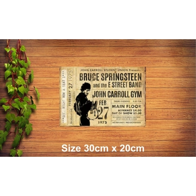Bruce Springsteen Metal Sign