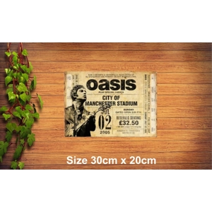 Oasis Noel Metal Sign