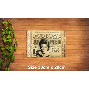 David Bowie Metal Sign