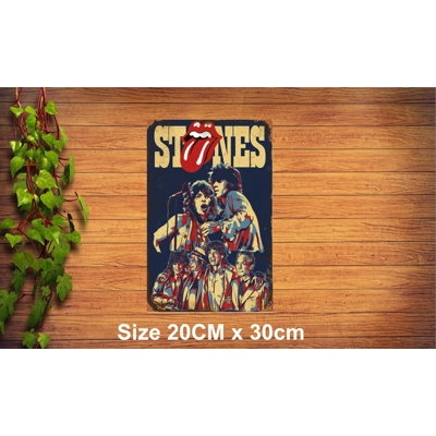 Rolling Stones Metal Sign