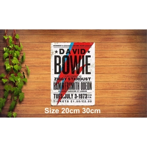 David Bowie Metal Sign
