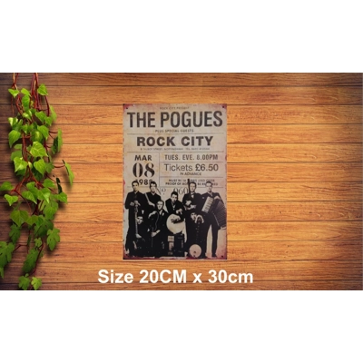 The Pogues Metal Sign