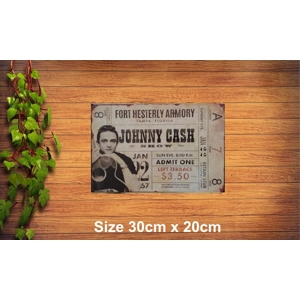 Johnny Cash Metal Sign