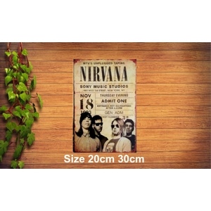 Nirvana Metal Sign