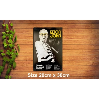 Elton John metal sign