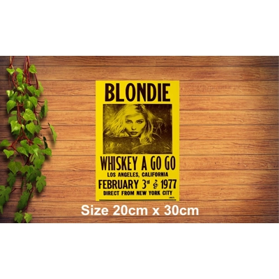 Blondie Metal Sign